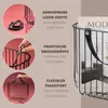 eluno Porte-revues en métal avec poignées en cuir, env. 36 Voir les images du produit 5