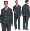 Flanelowy Piżama Męska Dwuczęściowa Z Długim Rękawem I Podgląd zdjęcia produktu 1