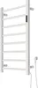A white electric towel warmer with multiple bars, mounted on a white background. Produktbild-Vorschau