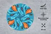 MuchoWow® Mauspad Mousepad Federn - Blau - Muster 30x30 cm Produktbild-Vorschau 2
