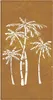 vidaXL Garten-Wanddeko 105x55 cm Cortenstahl Palmen-Design Produktbild-Vorschau 4