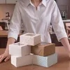 KAPAK 5er Keksbox Weiß 13x13x7 cm mit Sichtfenster Produktbild-Vorschau 6