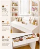 Yorbay Coiffeuse avec éclairage, miroir et bande LED Voir les images du produit 3