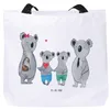 Mr. & Mrs. Panda Tote Bag Koala Familie zwei - Weiß - Produktbild-Vorschau 1