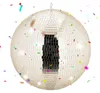 Relaxdays Discobal, diameter 50 cm, decoratieve spiegelbal Productafbeelding-voorbeeld 1