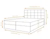 AX LIVING Stauraum Boxspringbett Grau 140x200 cm Geceteni Produktbild-Vorschau 4