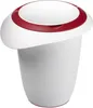 Quirltopf mit Deckel 1ltr, weiß/rot Produktbild-Vorschau 3