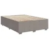 Möbel2024 Boxspringbett mit Matratze Taupe 140x190 cm Stoff Produktbild-Vorschau 3