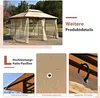 A collage of images showcasing a patio pavilion and its features. Voir les images du produit
