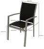 A diagram of a chair with dimensions indicated by text and lines. Produktbild-Vorschau