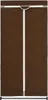 A brown fabric wardrobe with a white zipper. Náhľad obrázku produktu