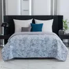 Tagesdecke FLOWERS blau / grau Maße: 220 x 240 cm Produktbild-Vorschau 1
