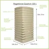 FLORANTIA Regentonne Quadrum 320 Liter beige sandstein Produktbild-Vorschau 2