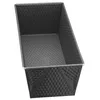A dark gray, textured loaf pan is shown from a high angle against a white background. Podgląd zdjęcia produktu