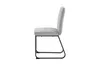 A side view of a single gray chair with a black metal frame against a white background. Náhled obrázku produktu