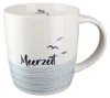 4tlg. Becher MEERZEIT weiß blau 380ml Jumbobecher maritim Produktbild-Vorschau 5