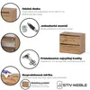 A collage of images showcasing features of a furniture product, along with the product itself. Náhľad obrázku produktu