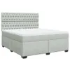 Boxspringbett mit Matratze Hellgrau 180x200 cm Samt Produktbild-Vorschau 1