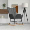 houpací křeslo vidaXL Dark Grey Fabric Náhled obrázku produktu 1