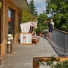 tectake® Strandkorb Sylt 115 x 158 x 78 cm Produktbild-Vorschau 8