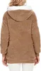 ASKSA Damen Fleecejacke Strickjacke Einfarbig Produktbild-Vorschau 4