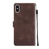 Hülle für iPhone X / iPhone XS Prägung Flip Leder Produktbild-Vorschau 4
