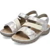 Rieker Damen Klassische Sandalen 64872-90 Farbe: Silber Produktbild-Vorschau 12