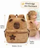 Capybara Plüsch Rucksack Kinder braun – Kinderrucksack mit Produktbild-Vorschau 2
