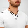 SERASAR | Premium-Lederhalskette für Herren [Arrow] mit Produktbild-Vorschau 4