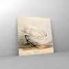 Bilder auf glas - Einteilig - Vogel Weiß Reiher - 60x60cm - Produktbild-Vorschau 4