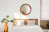 Ø70cm Spiegel - Glasrahmen mit Aufdruck - Wandspiegel Produktbild-Vorschau 4