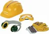 A set of children's toy construction safety gear, including a hard hat, goggles, and ear defenders. Náhled obrázku produktu