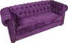 Sofa 3 Sitzer Chesterfield Couch Schlafsofa Bettfunktion Produktbild-Vorschau 3