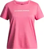 Under Armour Tech Wordmark Graphic Ss - super pink, Größe:S Produktbild-Vorschau 1