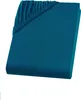 A teal fitted sheet is shown folded on a white background. Produktbild-Vorschau