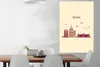 MuchoWow® Poster Bonn - Deutschland - Skyline 80x120 cm - Produktbild-Vorschau 2