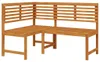 vidaXL Garten-Eckbank 140 cm Massivholz Akazie Anteprima dell’immagine prodotto 7