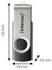 Intenso USB 128GB OFFICE LINE 3.2 Gen1 Silver-Black, 128 Náhľad obrázku produktu 5