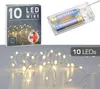 Cepewa LED Lichterkette Batterie Draht 10 Micro LEDs Produktbild-Vorschau 3