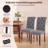 KOMFOTTEU Esszimmerstühle, 2er Set Küchenstuhl mit hoher Produktbild-Vorschau 3