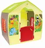 A colorful plastic playhouse with jungle-themed decorations. Produktbild-Vorschau