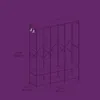 Appendiabiti aperto con barra appendiabiti – acciaio/legno Anteprima dell’immagine prodotto 5