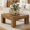 Tribesigns Table basse carrée, 100*100 cm table basse de Voir les images du produit 1