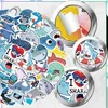 Set di adesivi con squali, 50 pezzi, colorati, per bambini, Anteprima dell’immagine prodotto 4