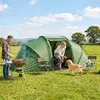 Outsunny Tunnelzelt für 4 Personen, Campingzelt mit Tür, Produktbild-Vorschau 2