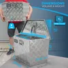 Alubox Transportbox Anhängerbox Deichselbox 38x70x29x42cm Produktbild-Vorschau 2