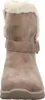 A front view of a taupe and beige boot. Voir les images du produit