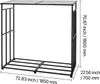 SucceBuy Metall Kaminholzregal, 1850x700x1800 mm Produktbild-Vorschau 8
