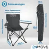 24MOVE® Campingstuhl Faltstuhl, 2er Set, schwarz, mit Produktbild-Vorschau 19