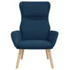 vidaXL Poltrona relax in velluto blu Anteprima dell’immagine prodotto 3
